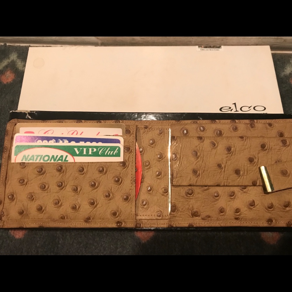 elco fine grained calf leather wallet